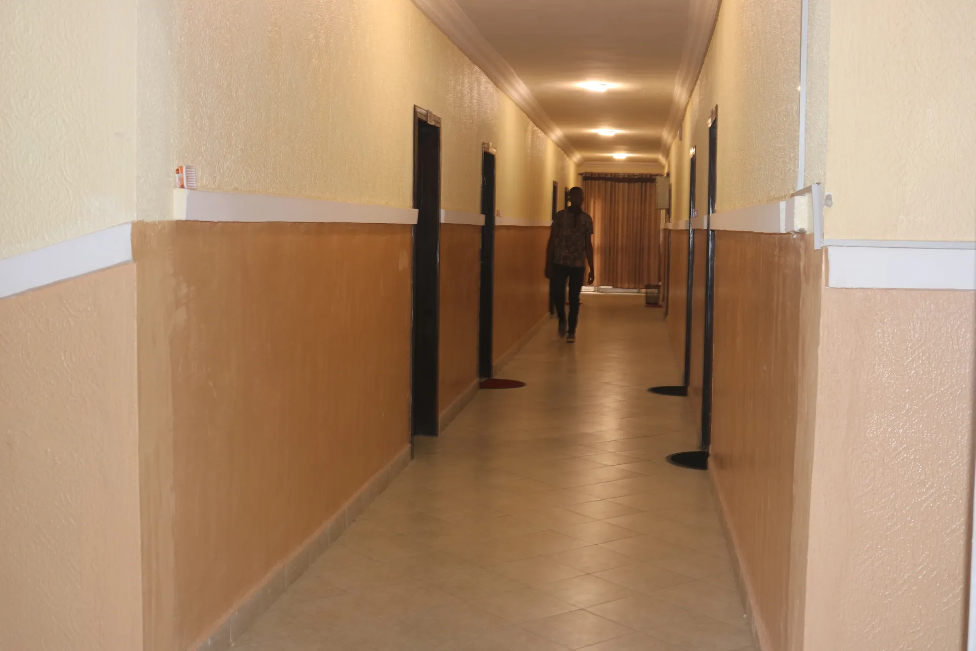 Corridor inside the university guest house