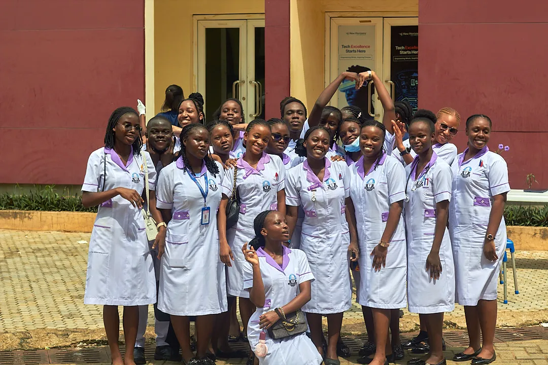 Health outreach participants posing together