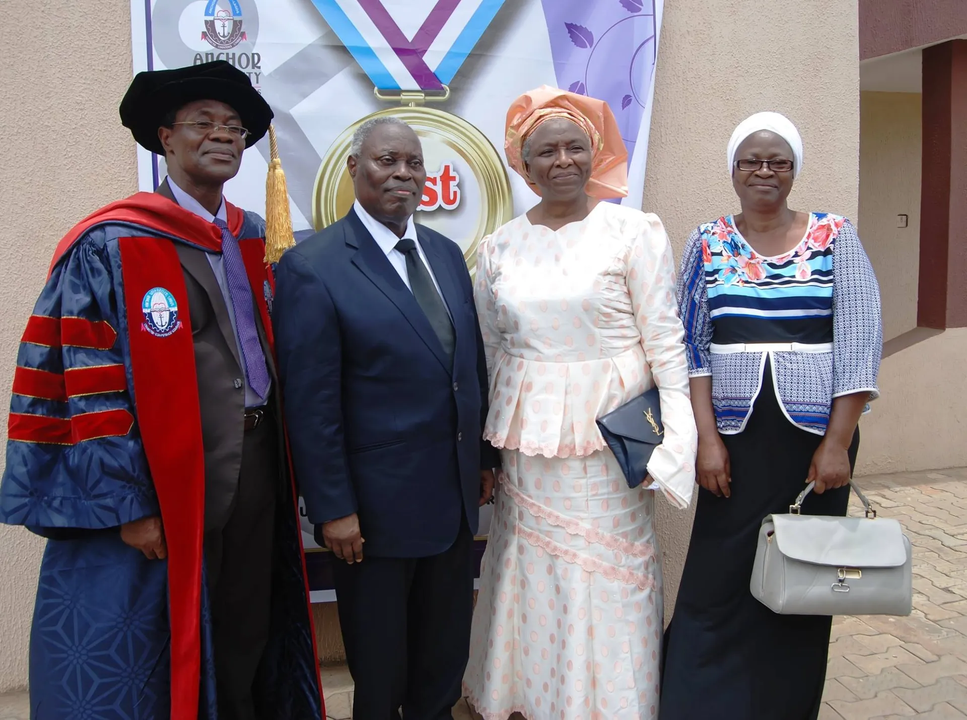 University officials posing at the first matriculation ceremony